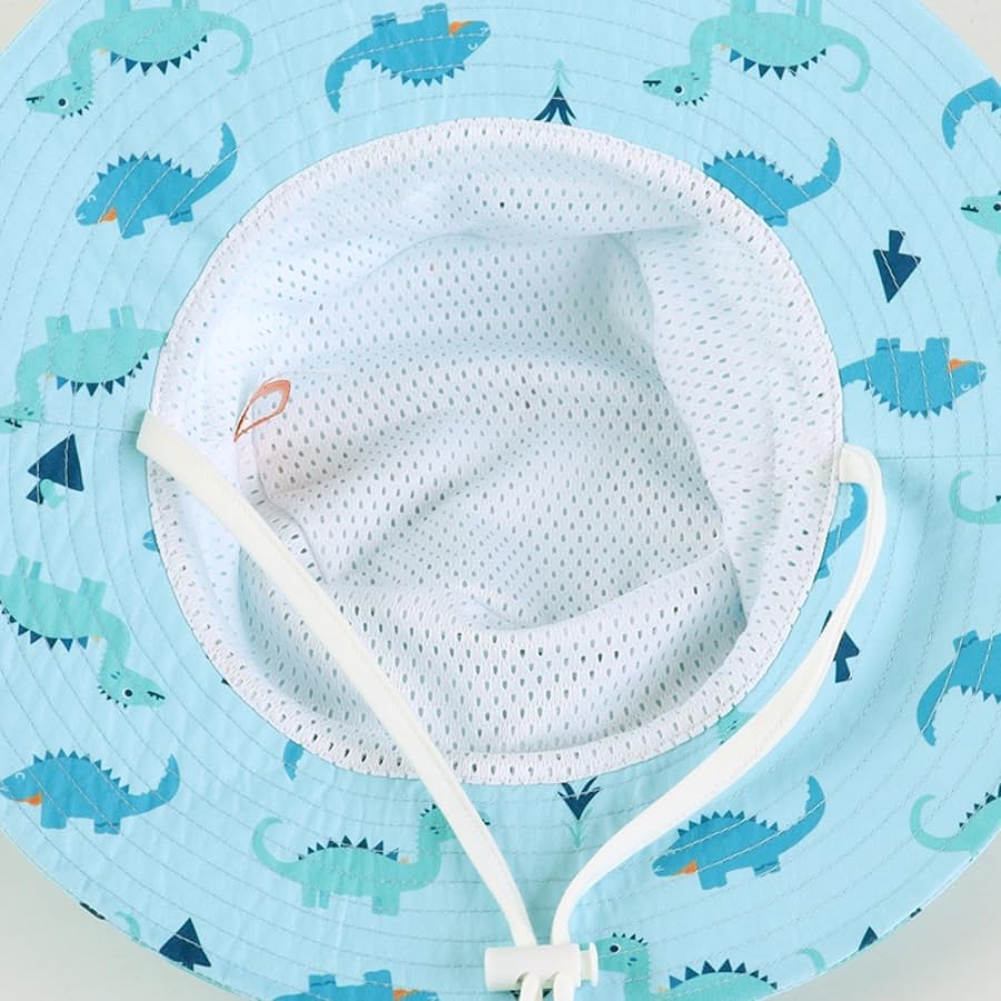 LANGZHEN Sun Protection Hat for Kids Toddler Boys Girls Wide Brim Summer - Image 7