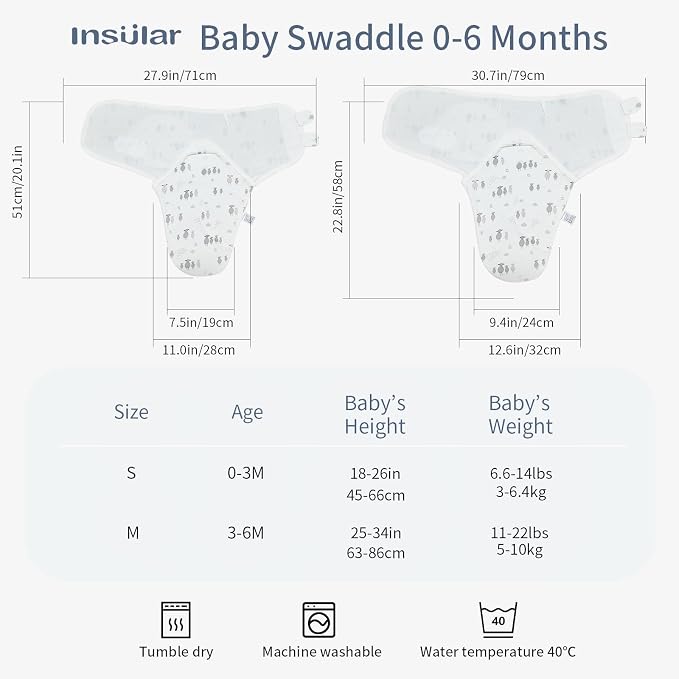 insular Baby Swaddle Wrap, Swaddle Blanket - Image 4