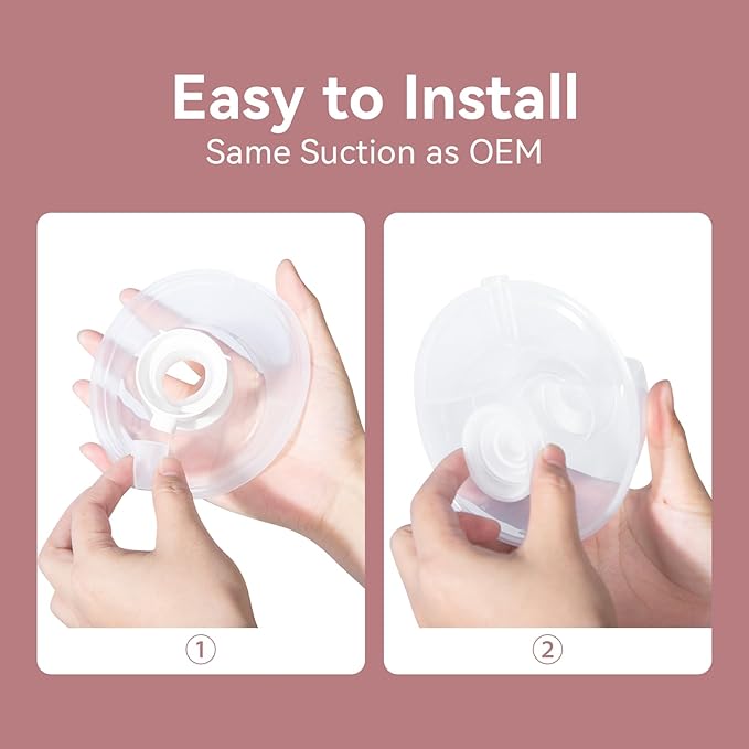 4 Pack Replacement Parts for Momcozy M5 Breast Pump, Replace to Mom Cozy M5 Duckbill Valve Diaphgram, Breastfeeding Essential Accessories