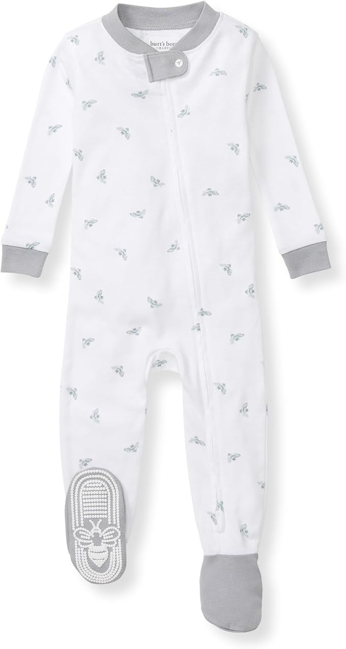 Burt's Bees Baby Boys Organic Cotton, Snug Fit Footed Sleeper Pajamas | by BurtsBeesBaby