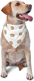 Baked Potato with Legs Dog Bandana, Funny Washable Triangle Bibs Scarf by vercosee