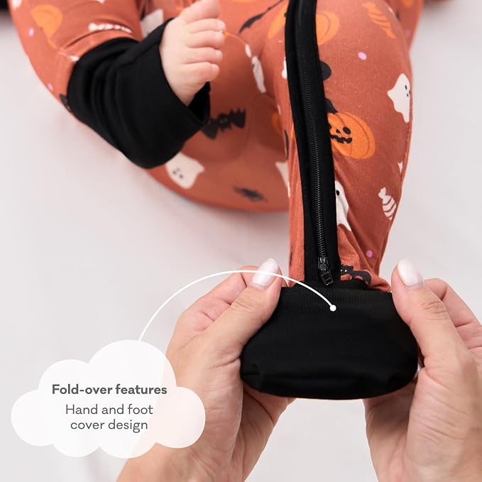 pureborn Baby Sleeper Viscose from Bamboo Zipper Footies Pjs 0-24 Months | - Image 6