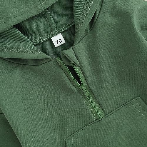 Unisex Baby Boy Girl Clothes Hooded Sweatshirts Solid Color Long Sleeve Hoodies - Image 5