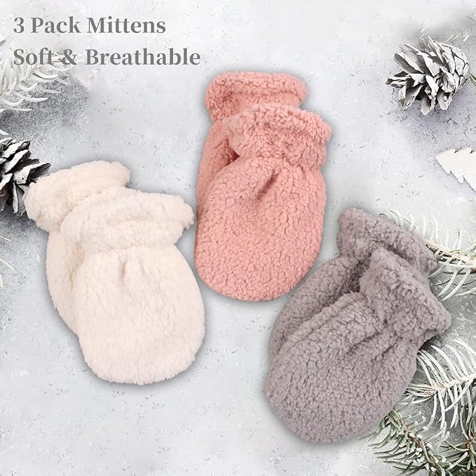 Zsedrut Baby Boys Winter Glove Warm Toddler Infant Girls Mittens Fleece Lined - Image 6