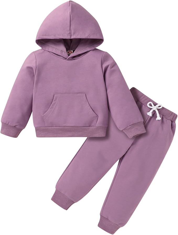 Happy Town Baby Fall Outfits for Girl Boy Long Sleeve Hoodie Top and Long by HappyTown