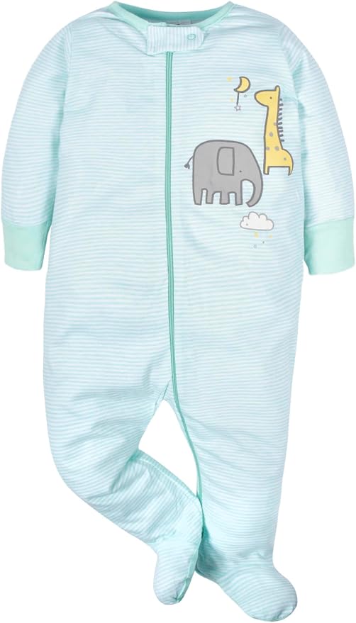Gerber Baby Girls 4-Pack Sleep 'N Play Footie - Image 2
