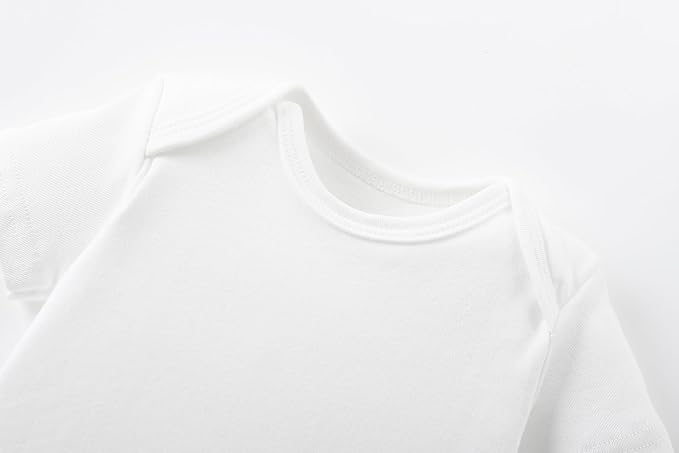 AIWUHE Unisex-Baby Short Sleeve Bodysuits Cotton One-piece Boy Girl Summer - Image 3