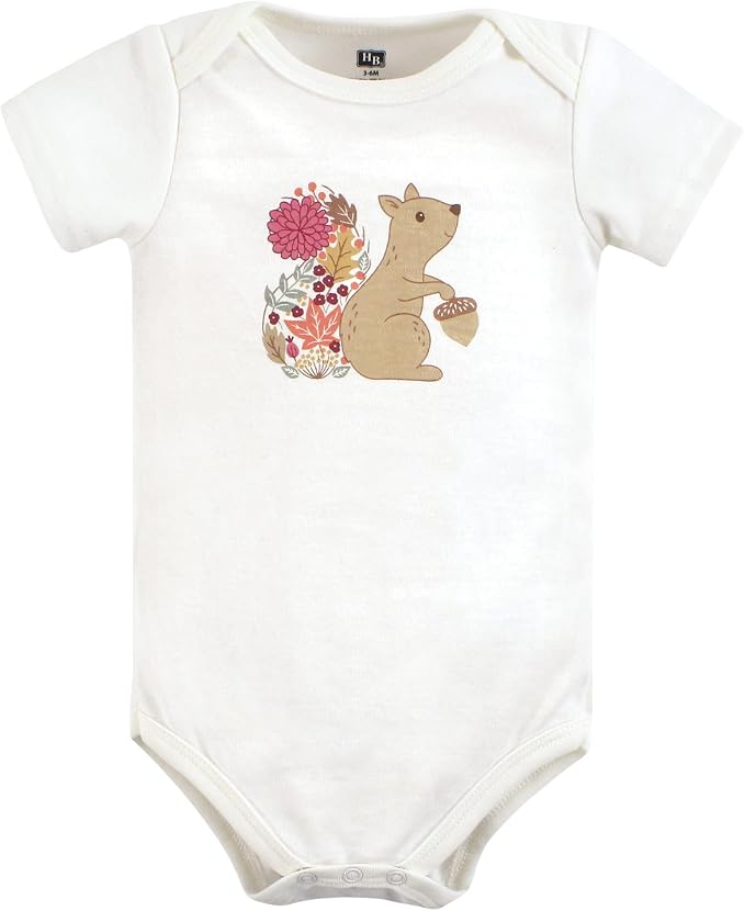 Hudson Baby Baby Girls' Cotton Bodysuits 7-pack - Image 3