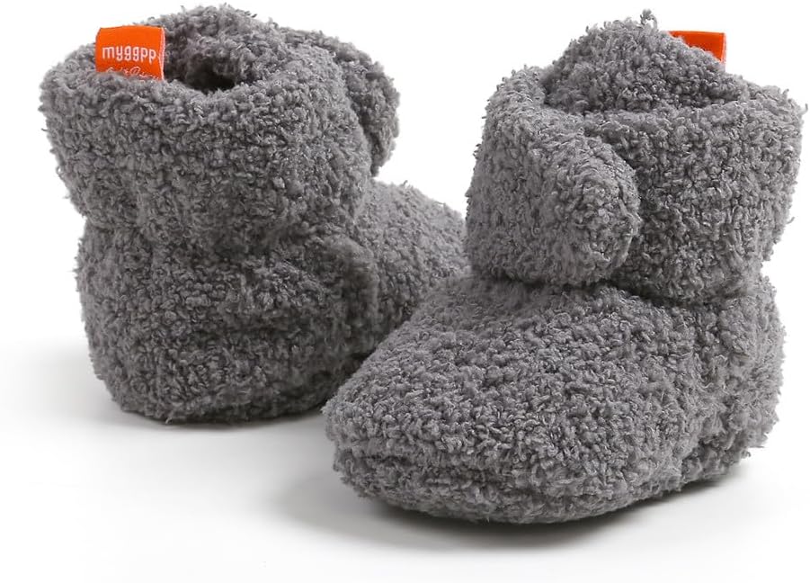 Baby Booties Cozy Fleece Slippers Soft Baby Shoes - Image 4