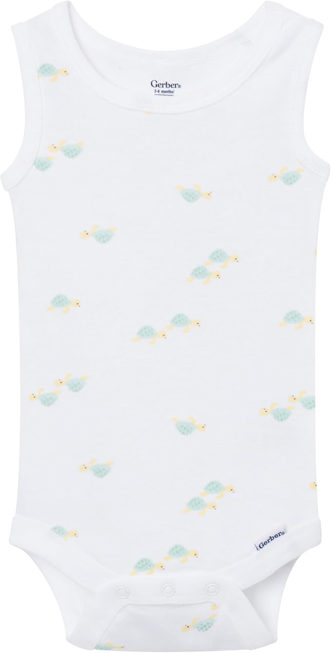 Gerber Baby Girls Multi-Pack Sleeveless Onesies Bodysuit - Image 5