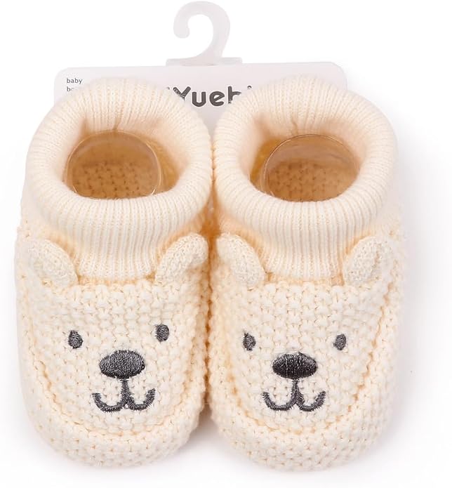 Newborn Baby Boys Girls Cozy Warm Booties Infant Cute Cartoon Knit Soft Socks - Image 3