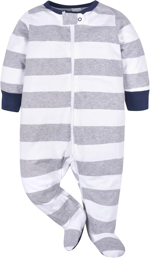 Onesies Brand Baby Boys' 4-pack Sleep 'N Play Footies - Image 4