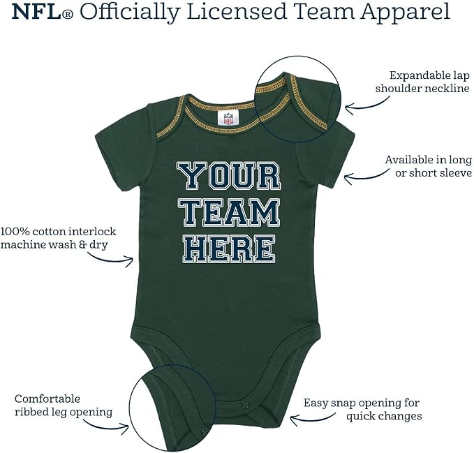 Gerber NFL Baby Jersey Onesie Bodysuit - Image 4