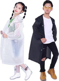 Kids Rain Jacket, 2 Pack Rain Ponchos by Makonus