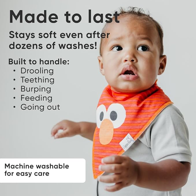 Copper Pearl Baby Bibs 4 Pack & 6 Pack, Bandana Drool Bibs - Image 4