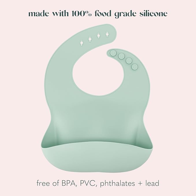 Silicone Bib Set of 2, Waterproof, - Image 4