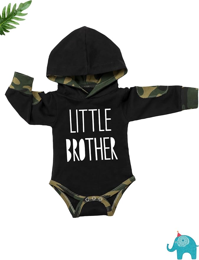 Fommy Newborn Baby Boy Clothes Plaid Letter Print Long Sleeve Hoodies + Long - Image 5