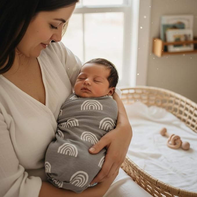 Gender Neutral Receiving Blanket 100% Cotton Buttery Soft Cozy Receiving - Image 2