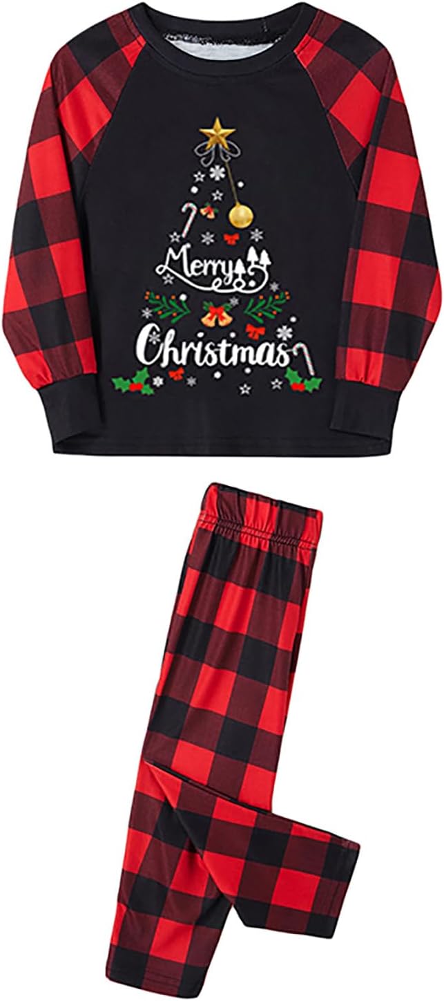 Awoscut Family Christmas Pajamas Matching Pajamas for Family, Xmas PJs Sets Holiday Sleepwear