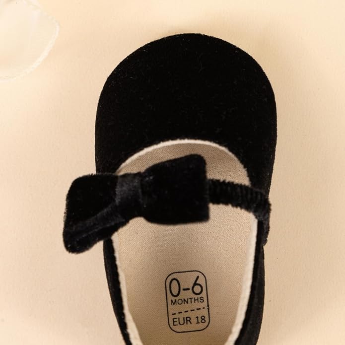 KIDSUN Infant Baby Girls Mary Jane Shoes Non-Slip Rubber Sole Ballet Slippers - Image 6