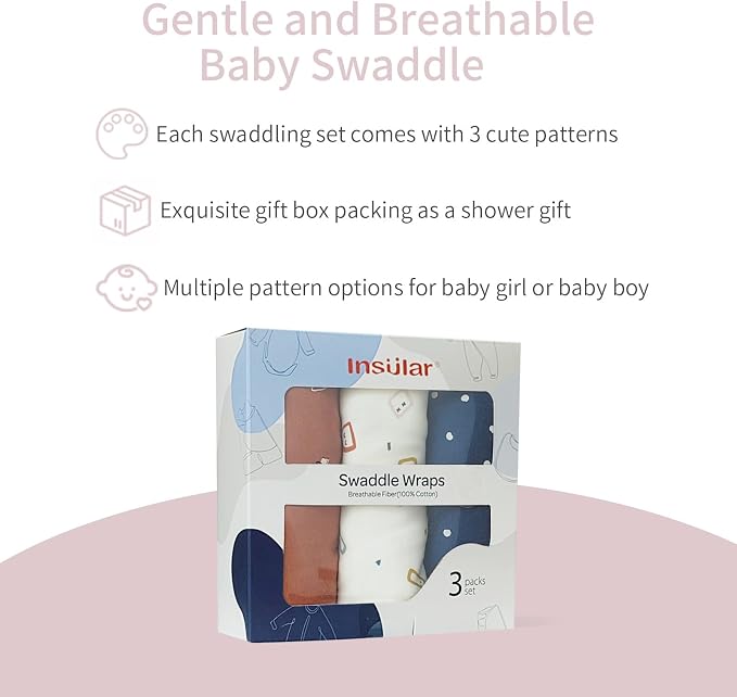 insular Baby Swaddle Wrap, Swaddle Blanket - Image 3