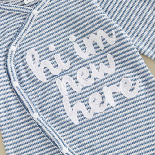 Kuriozud Newborn Baby Boy Going Home Outfit Kimono Romper - Image 6