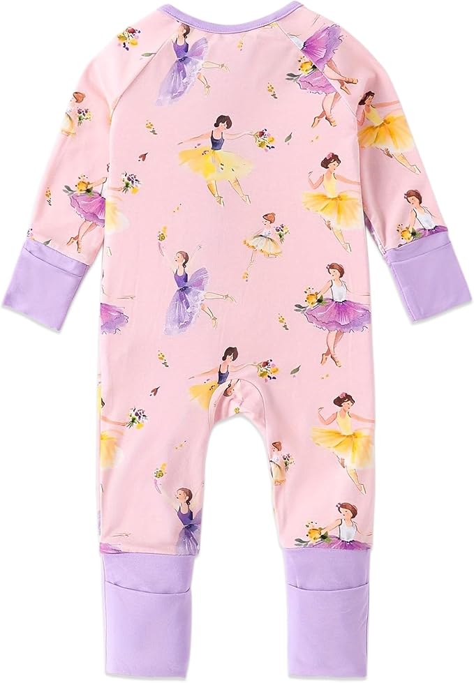 Baby Viscose of Bamboo Convertible Footie Pajamas - Image 2