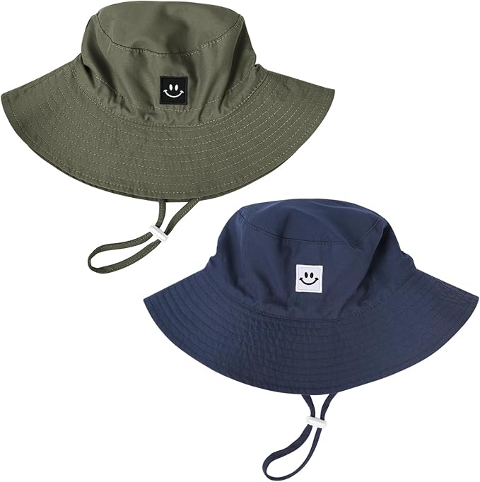 Baby Toddler Sun Hat, Kids Summer UPF 50+ Foldable Beach Bucket Hat by Bucaum