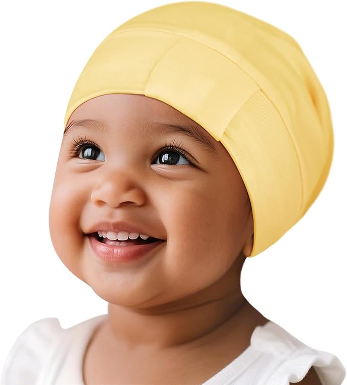 Fittia Baby Bonnet for 0-6 Months, Silky Satin Bonnet for Sleeping, Smooth for by FITTIA