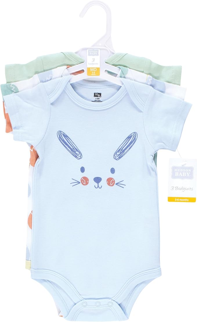 Hudson Baby Unisex Baby Cotton Bodysuits - Image 2