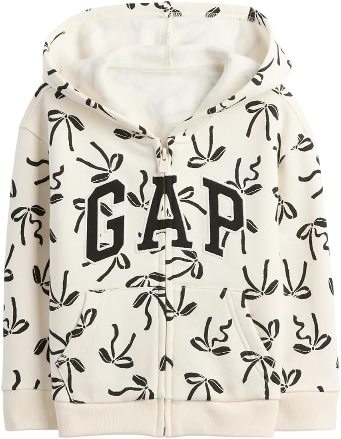 GAP Baby Girls' Logo Hoodie Hooded Full Zip Sweatshirt by GAP