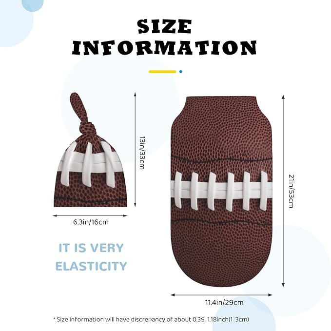 Football Swaddle Blankets Soft Receiving Blanket Baby Swaddle Wrap - Image 6