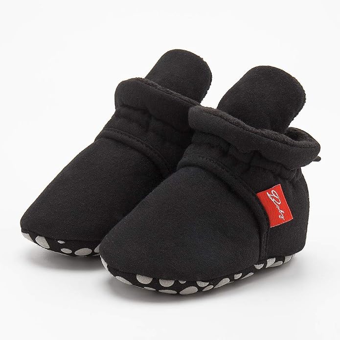Babelvit Newborn Baby Boy Girl Soft Fleece Booties Stay On Infant Slippers - Image 4