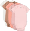 HonestBaby baby-girls 5-pack Short Sleeve Bodysuits One-piece 100% Organic by HonestBaby