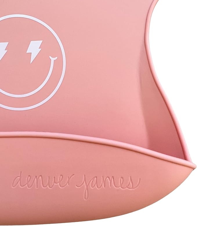 Denver James Silicone Feeding Bibs | Dishwasher Safe. Waterproof. Adjustable. - Image 4
