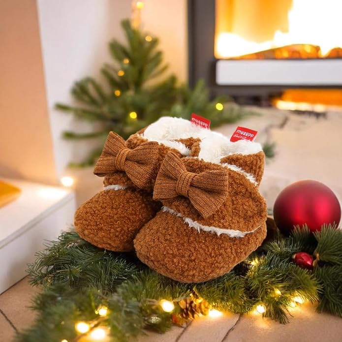Ohwawadi Infant Baby Slippers Girls Boys Booties Warm Baby Socks Shoes Newborn - Image 2