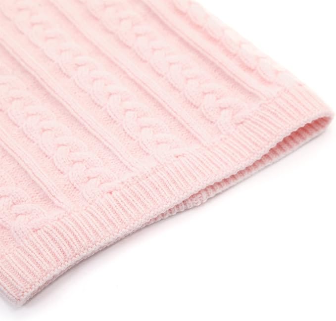Duoyeree Toddler Winter Hat, Earflap Double Pom Pom Knit Beanie 0-36M - Image 2