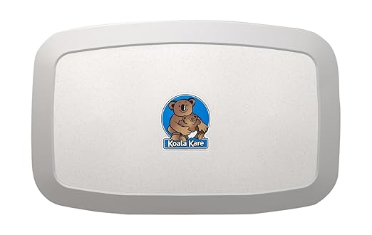 Koala Kare KB200-05 Horizontal Wall Mounted Baby Changing Station, White Granite
