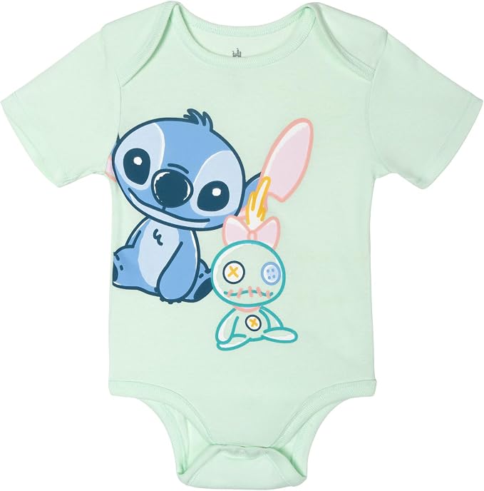 Disney Baby 5-Pack Short Sleeve Bodysuits Newborn to Infant - Image 2