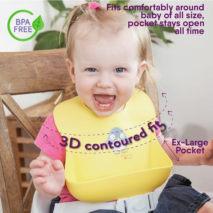 NatureBond Silicone Baby Bibs Easily Wipe Clean - Image 4