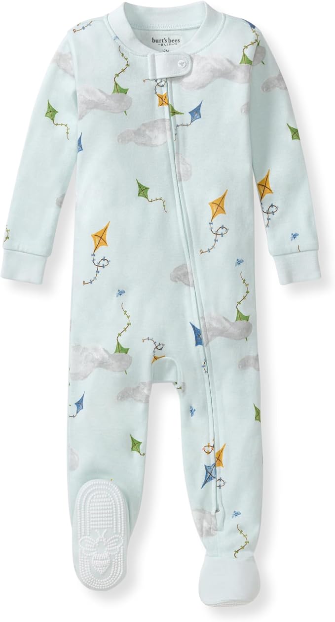 Burt's Bees Baby Boys Organic Cotton, Snug Fit Footed Sleeper Pajamas | by BurtsBeesBaby