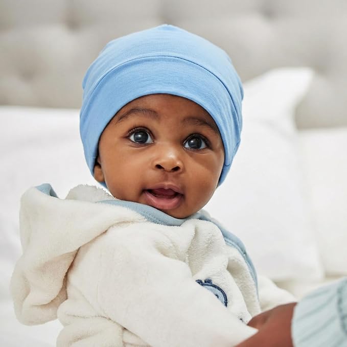 6 Pack Satin Lined Baby Beanie Newborn - Image 7