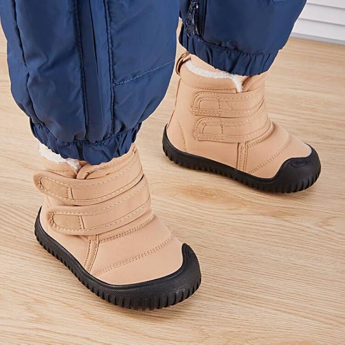 BMCiTYBM Toddler Baby Snow Boots Winter Shoes Boys Girls Cold Weather Baby Faux Fur Shoes