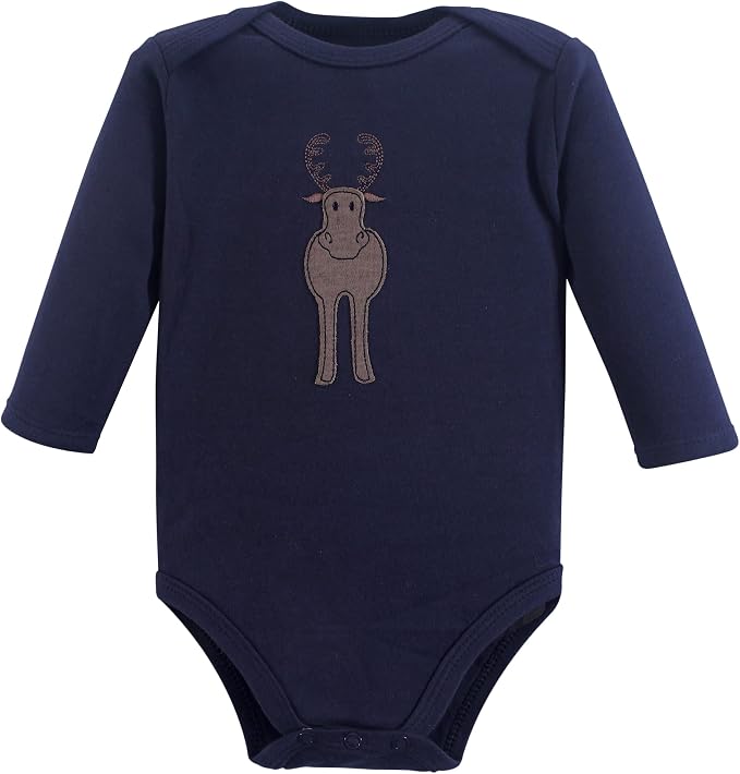 Hudson Baby baby-boys Cotton Long-sleeve Bodysuits 3-pack - Image 5