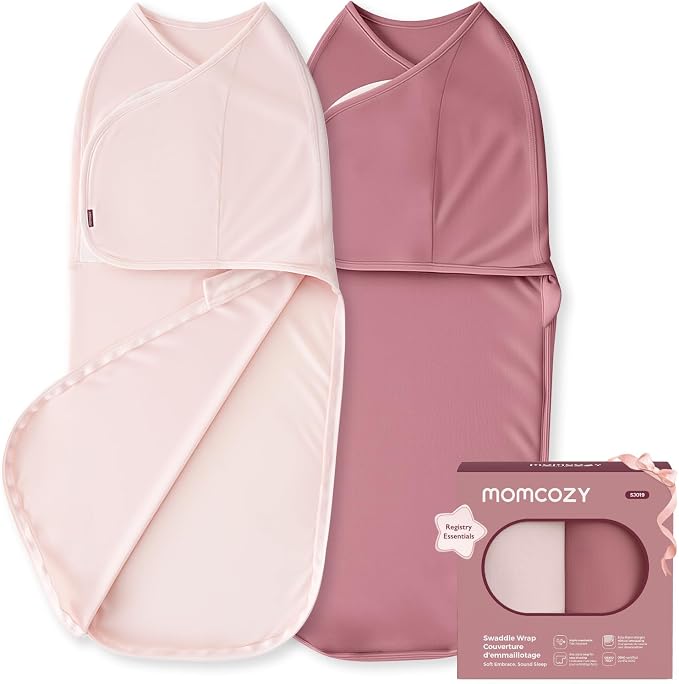 Momcozy Swaddles for Newborns, Quiet Fastener Swaddle for Infant 0-3 Months | by Momcozy