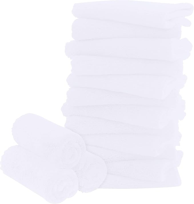 16 Pack Baby Washcloths by BAMBOOQUEEN