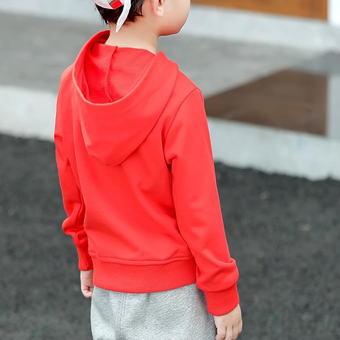 Baby Kids Boy Girl Solid Casual Pocket Hoodie Sweatershirt Long Sleeve Pullover - Image 4