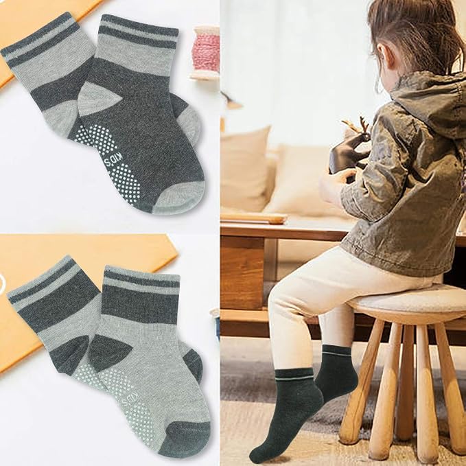 Tphon Non Slip Kids Toddler Socks - Image 6