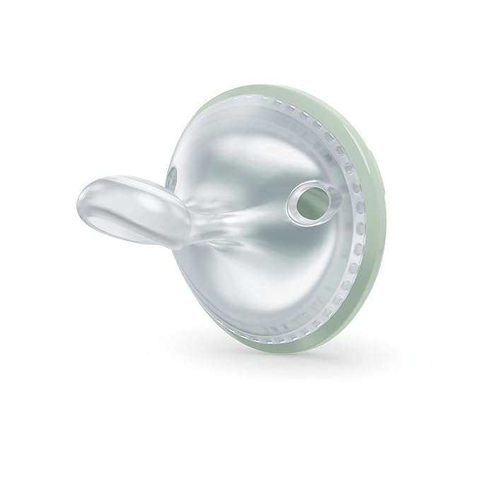 NUK Perfect Match Silicone Newborn Pacifier, for Ages 0-6m, 4 Pack, Green & White
