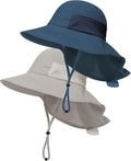 Baby Sun Hat with Neck Flap UPF 50+ by MACOWCF